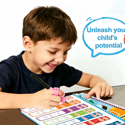 📢📢 50% OFF✍️ 7-Book Grooved Handwriting Set – Reusable Tracing Practice with Disappearing-Ink Pens for Kids