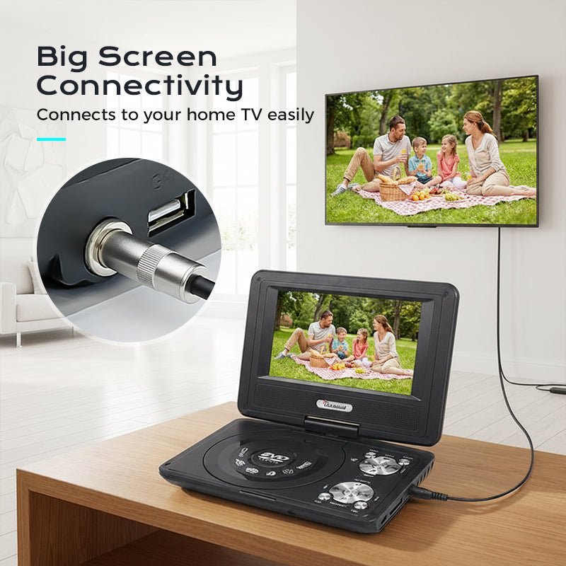 ⏳Time-Limited Special⏰ 7.8-Inch Portable DVD/EVD Player with Game Function