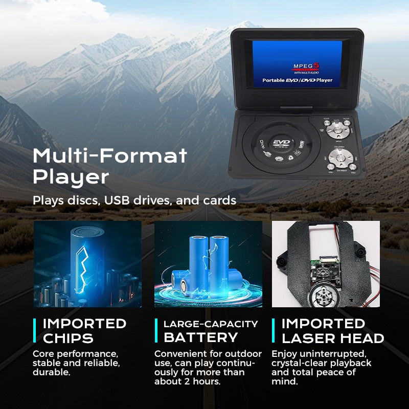 ⏳Time-Limited Special⏰ 7.8-Inch Portable DVD/EVD Player with Game Function