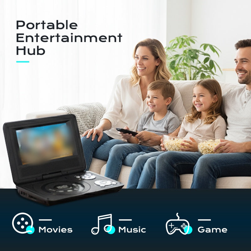 ⏳Time-Limited Special⏰ 7.8-Inch Portable DVD/EVD Player with Game Function