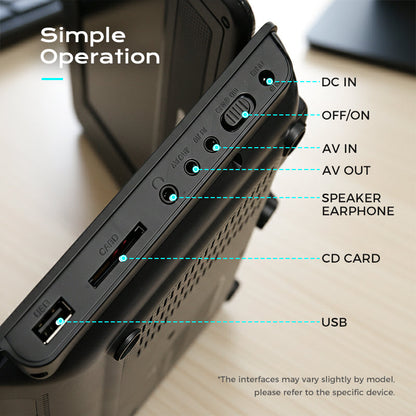 ⏳Time-Limited Special⏰ 7.8-Inch Portable DVD/EVD Player with Game Function