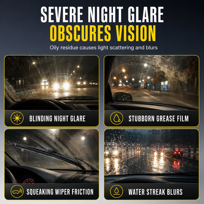 🔥 🚗 Car Glass Oil Film Remover Spray – Powerful Windshield Decontamination & Bug Residue Cleaner for Clear Driving Vision ✨