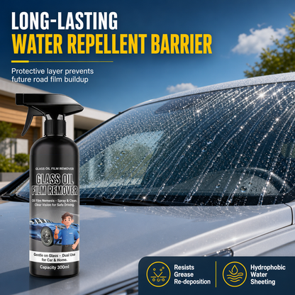 🔥 🚗 Car Glass Oil Film Remover Spray – Powerful Windshield Decontamination & Bug Residue Cleaner for Clear Driving Vision ✨