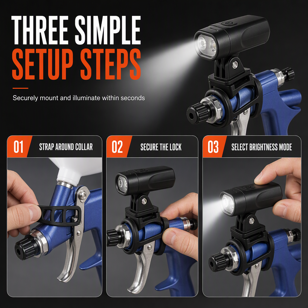⏳Time-Limited Special⏰Lightweight Spray Gun – LED Aiming, Even Finish, Multi-scene 🎨