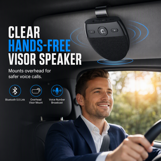 🚗 Limited-Time Discount ✨ SP11 Sun Visor Bluetooth Speakerphone — Hands-Free Calls 📞