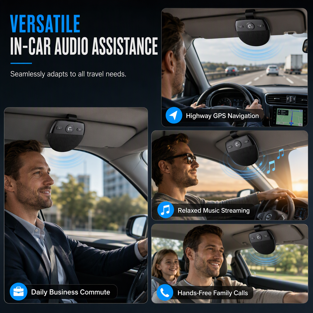 🚗 Limited-Time Discount ✨ SP11 Sun Visor Bluetooth Speakerphone — Hands-Free Calls 📞