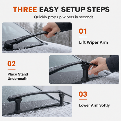 ⏳Time-Limited 50%OFF！⏰2-Pack Car Stand Plastic Anti-Freeze Wiper Protector for Winter