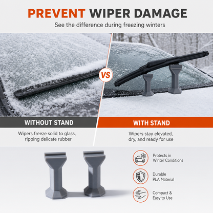 ⏳Time-Limited 50%OFF！⏰2-Pack Car Stand Plastic Anti-Freeze Wiper Protector for Winter