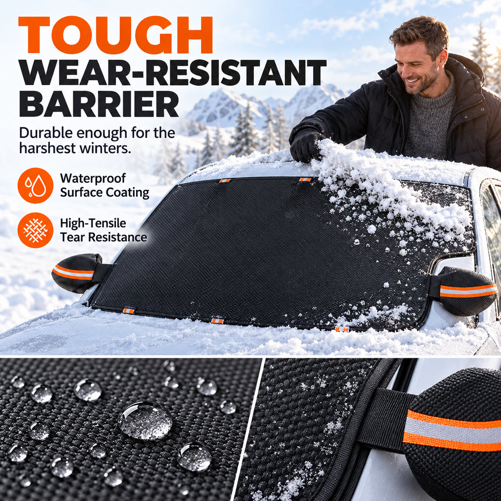 📢📢 50% OFF❄️All-Season Windshield Cover – Snow, Frost & Sun Protection