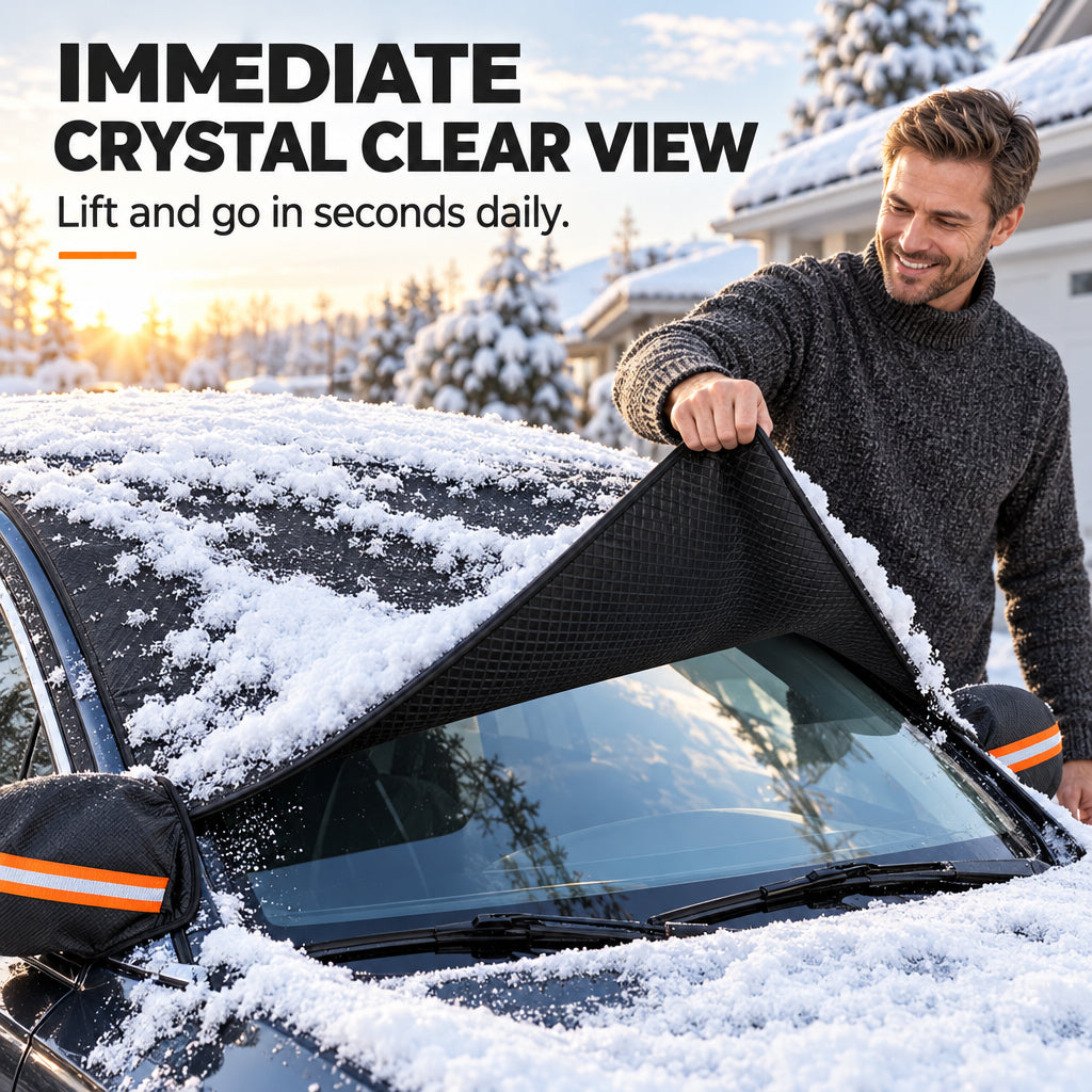 📢📢 50% OFF❄️All-Season Windshield Cover – Snow, Frost & Sun Protection