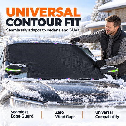📢📢 50% OFF❄️All-Season Windshield Cover – Snow, Frost & Sun Protection