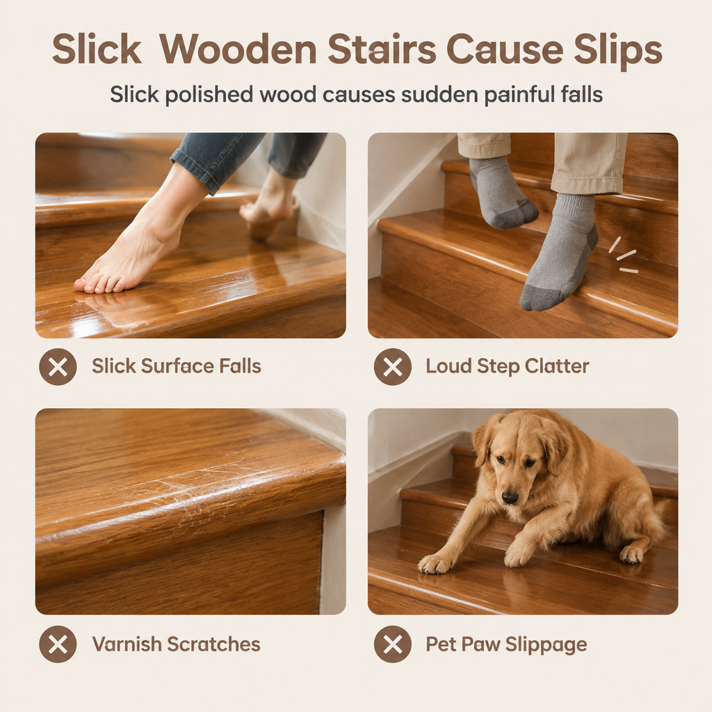 📢📢LIMITED 30% OFF !! ⏰Cobblestone Pattern Diatomite Stair Tread Mat Water Absorbent Non Slip Trimmable Step Rug Easy to Clean