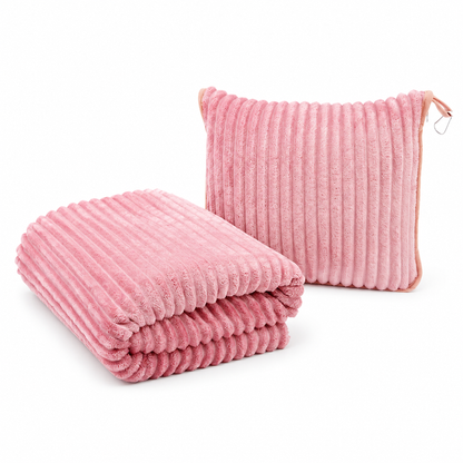 📢📢 40% OFF✈️ 2-in-1 Travel Pillow & Blanket – Soft Flannel Warmth & Easy Carry for Flights and Road Trips