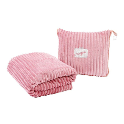 📢📢 40% OFF✈️ 2-in-1 Travel Pillow & Blanket – Soft Flannel Warmth & Easy Carry for Flights and Road Trips
