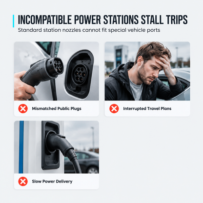 🔥40% OFF!!📢🔌 J1772 to NACS EV Adapter – Unlock Thousands of Level 1 & 2 Charging Stations for Your Tesla or NACS Vehicle, UL-Certified & Glovebox-Ready ✨