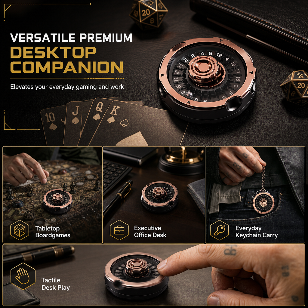 📢📢 40% OFF🎲Metal D20 Decision Maker – Fidget Spinner, Stress Relief Toy & Tabletop Gaming Accessory