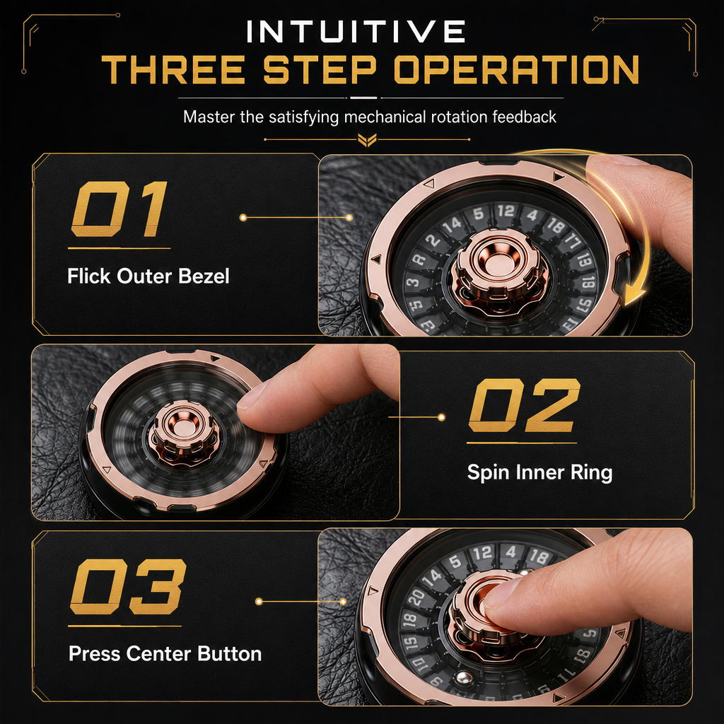 📢📢 40% OFF🎲Metal D20 Decision Maker – Fidget Spinner, Stress Relief Toy & Tabletop Gaming Accessory