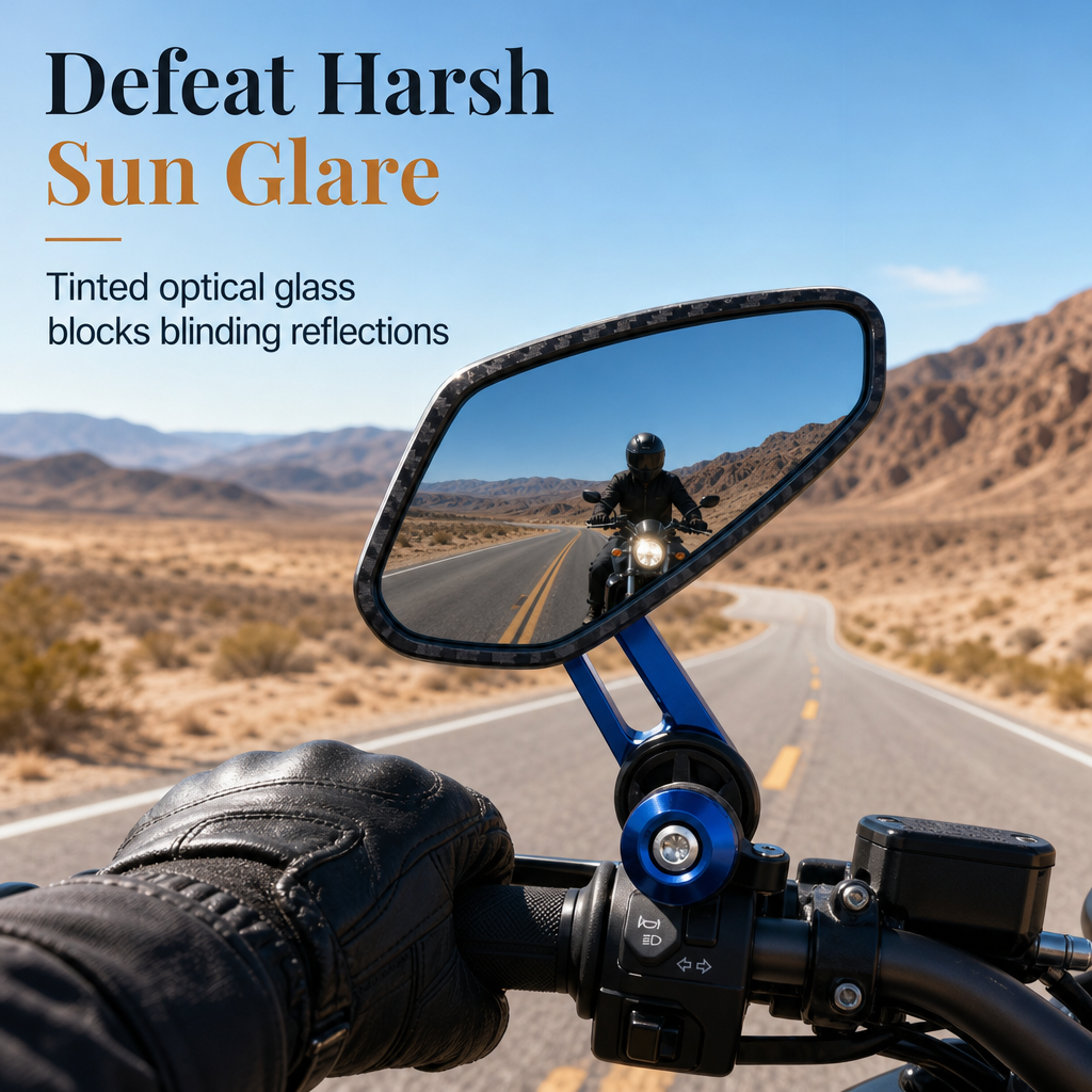 📢📢50% OFF !! ⏰Motorcycle Handlebar End Rear View Mirror Side Mirror Compatible with 150NK 250NK NK400 650NK ST Baboon