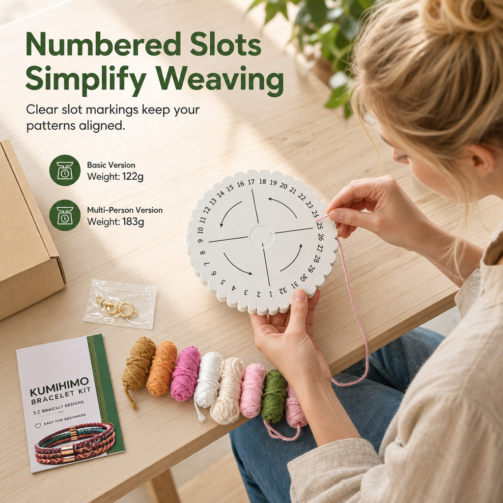 📢📢50% OFF !! ⏰DIY Braiding Cord Craft Kit for Adults and Beginners Boxed Set