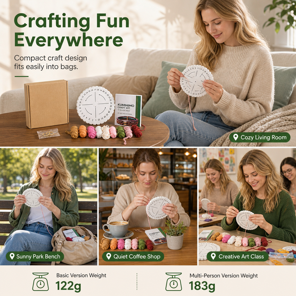 📢📢50% OFF !! ⏰DIY Braiding Cord Craft Kit for Adults and Beginners Boxed Set