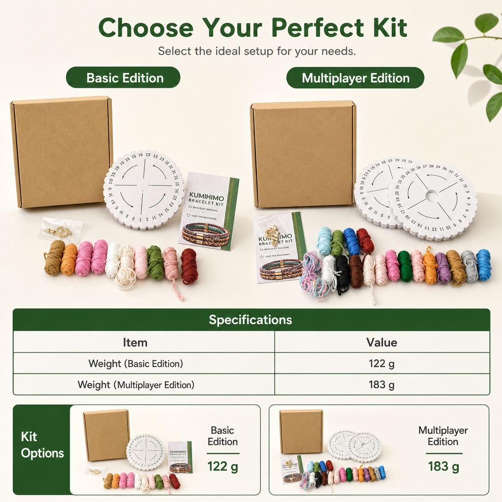 📢📢50% OFF !! ⏰DIY Braiding Cord Craft Kit for Adults and Beginners Boxed Set