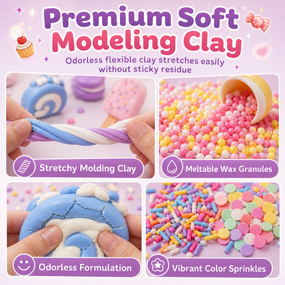 📢📢40% OFF !! ⏰DIY Crispy Squeeze Ball Toy Set with Wax Coating and Satisfying Crunchy Sound for Stress Relief