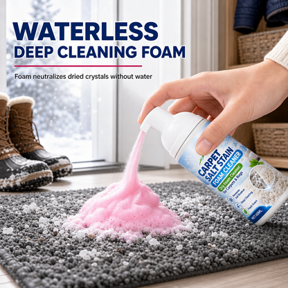 📢📢UP TO 60% OFF !! ⏰Winter Snow Melting Salt Stain Remover Carpet Foam Cleaner 60ml Set with Cleaning Towel