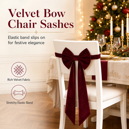 📢📢50% OFF !! ⏰Large Velvet Christmas Bow Ornament for Holiday Tree and Home Decoration