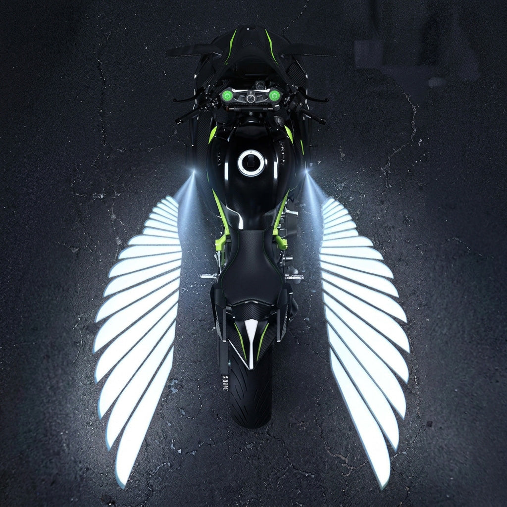 Motorcycle LED Angel Wings Ground Projection Lights