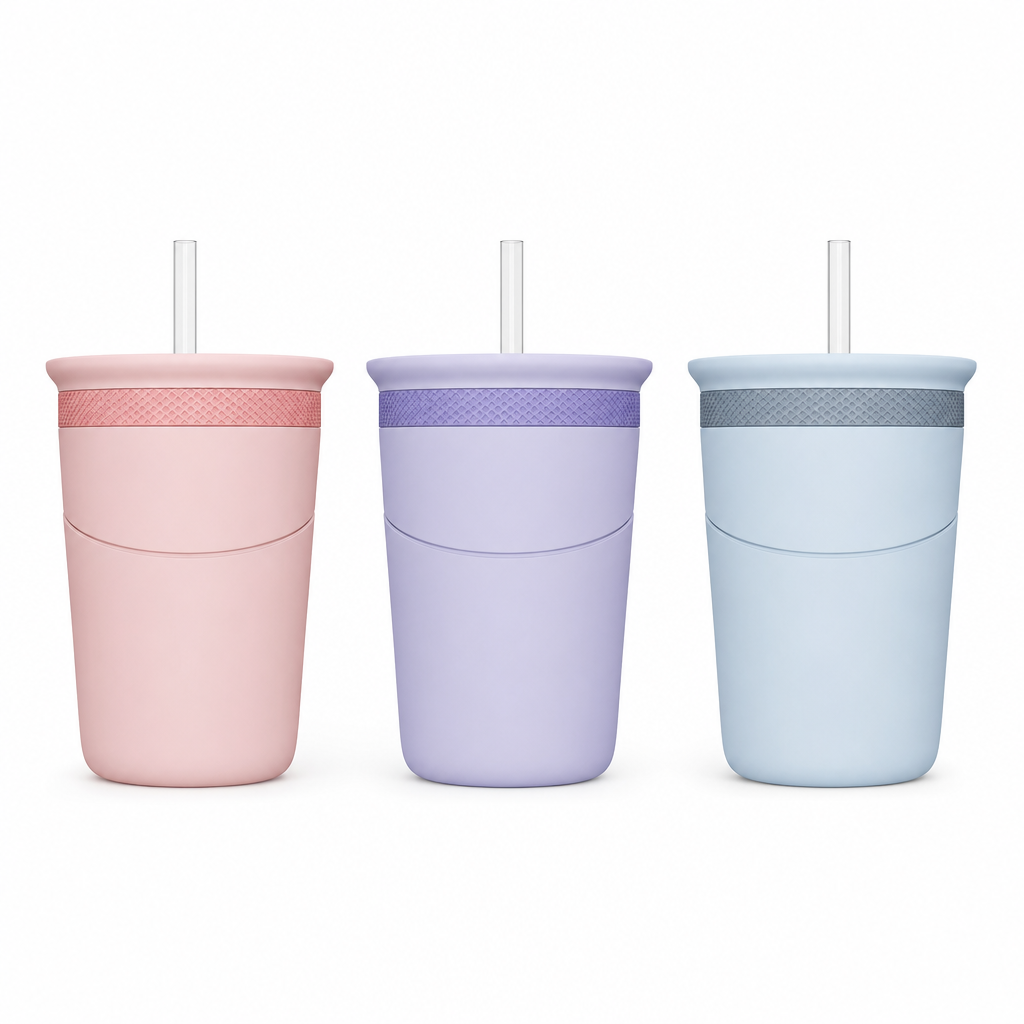 ⏳Time-Limited Special⏰🧊 Squeeze Cooling Tumbler: Releases Ice Cubes, Fits Cans, Silicone & Steel