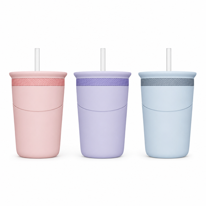 ⏳Time-Limited Special⏰🧊 Squeeze Cooling Tumbler: Releases Ice Cubes, Fits Cans, Silicone & Steel