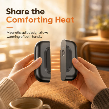 🔥50% OFF! ✨ 🧲Portable 2-in-1 Magnetic Split Hand Warmer Large Capacity Adjustable Temperature Pocket Warmer for Outdoor Use🔋