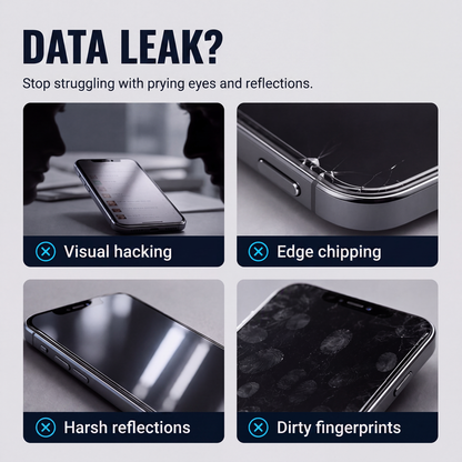 🔥50% OFF!!📢📱 Privacy Tempered Glass Screen Protector – Automatic Dust Removal & Anti-Peep Protection ✨