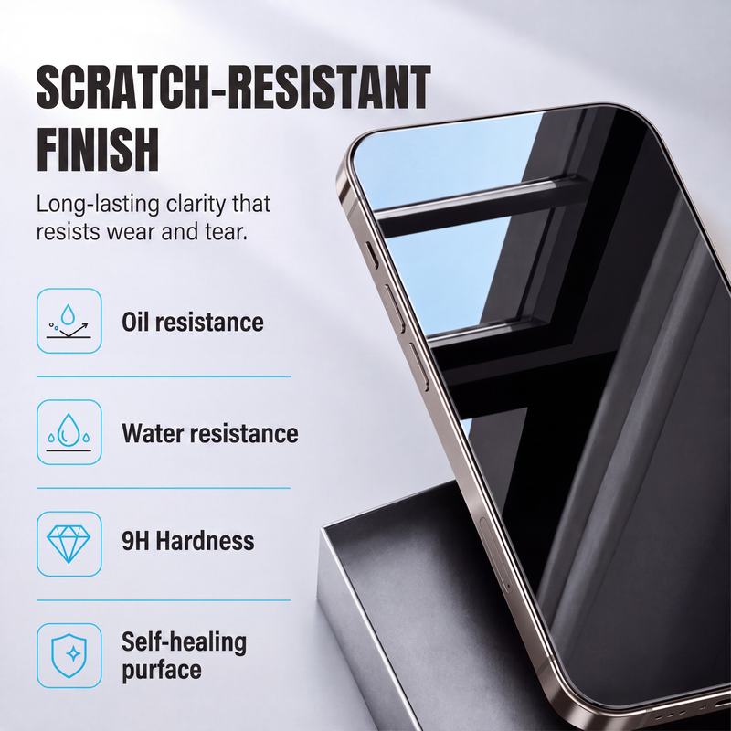 🔥50% OFF!!📢📱 Privacy Tempered Glass Screen Protector – Automatic Dust Removal & Anti-Peep Protection ✨